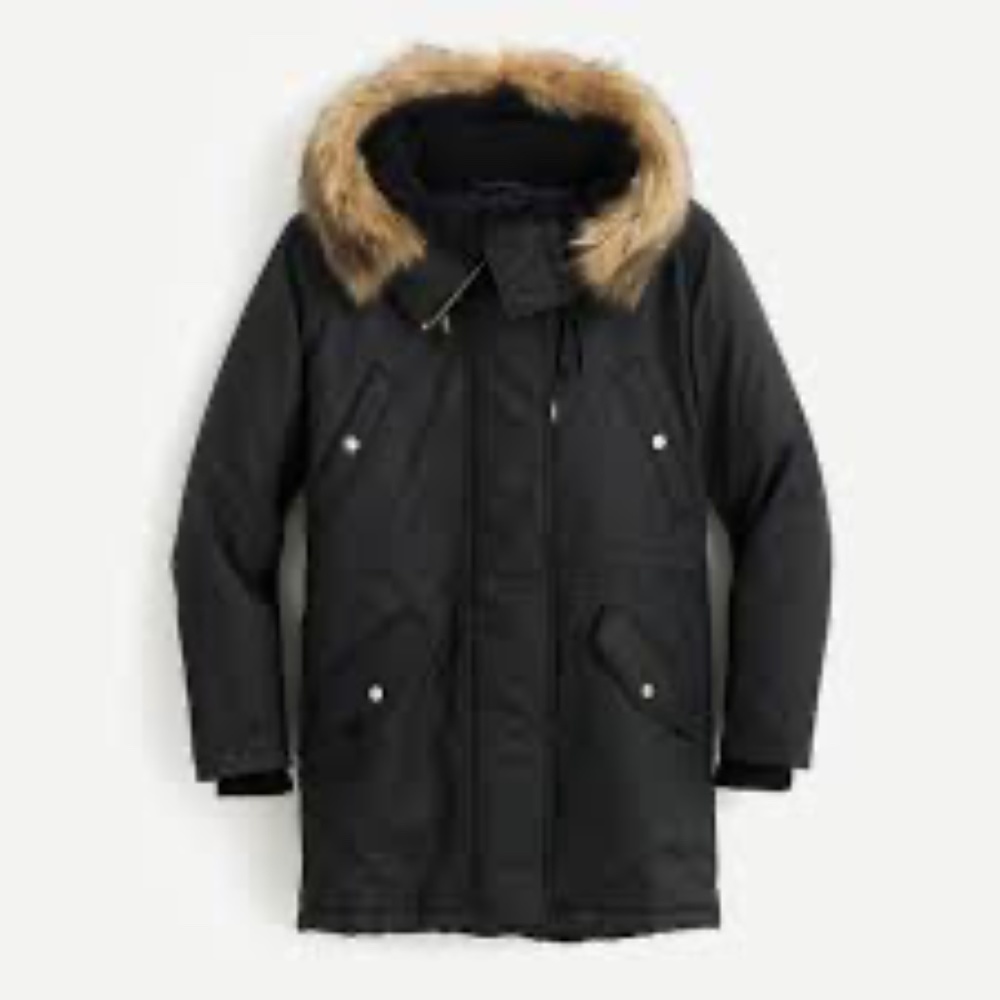 J. Crew Black Perfect Winter Parka, SP